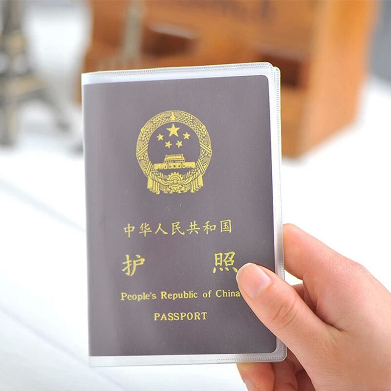 Transparent Passport Cover Holder Case Organizer ID Card Protector Travel .l8