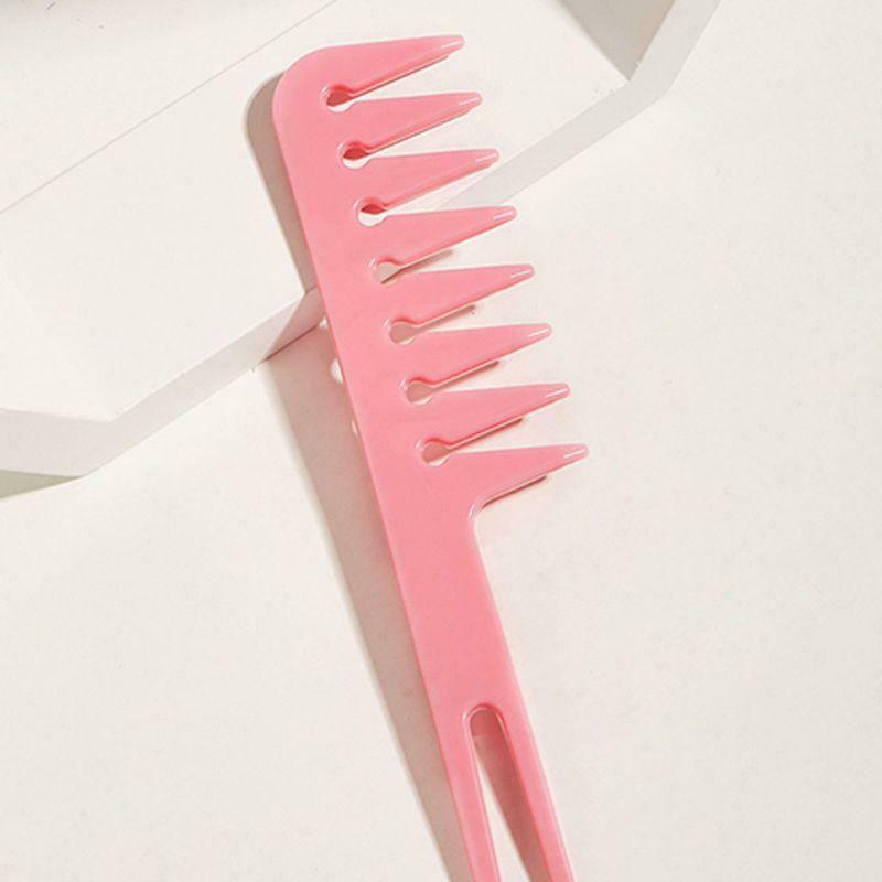 Wide Teeth Hairbrush Fork Comb Men Beard Hairdressing Brush Styling Tool