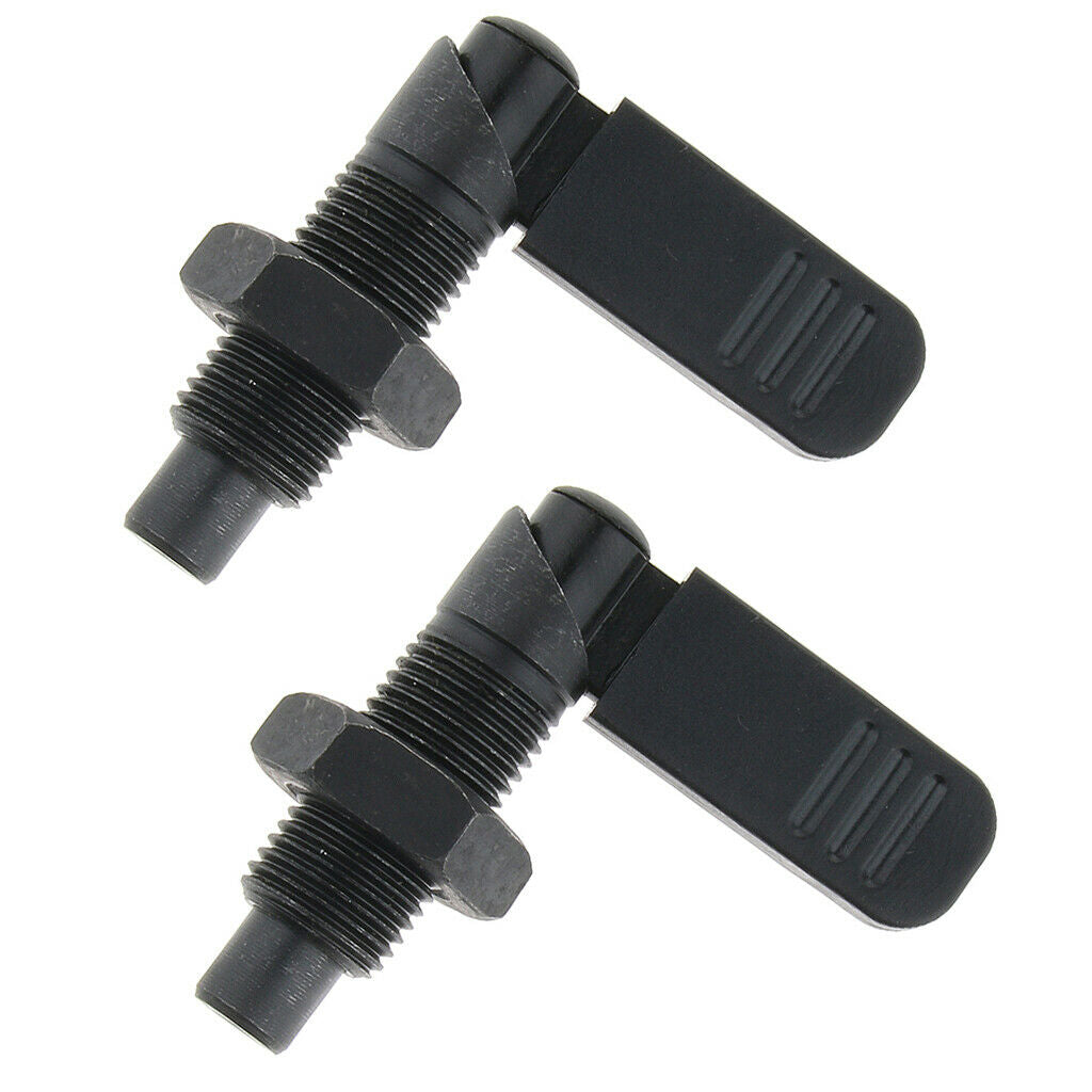 2pcs M12  Indexing Pin Knob Plunger Handle Spring Locating Pin