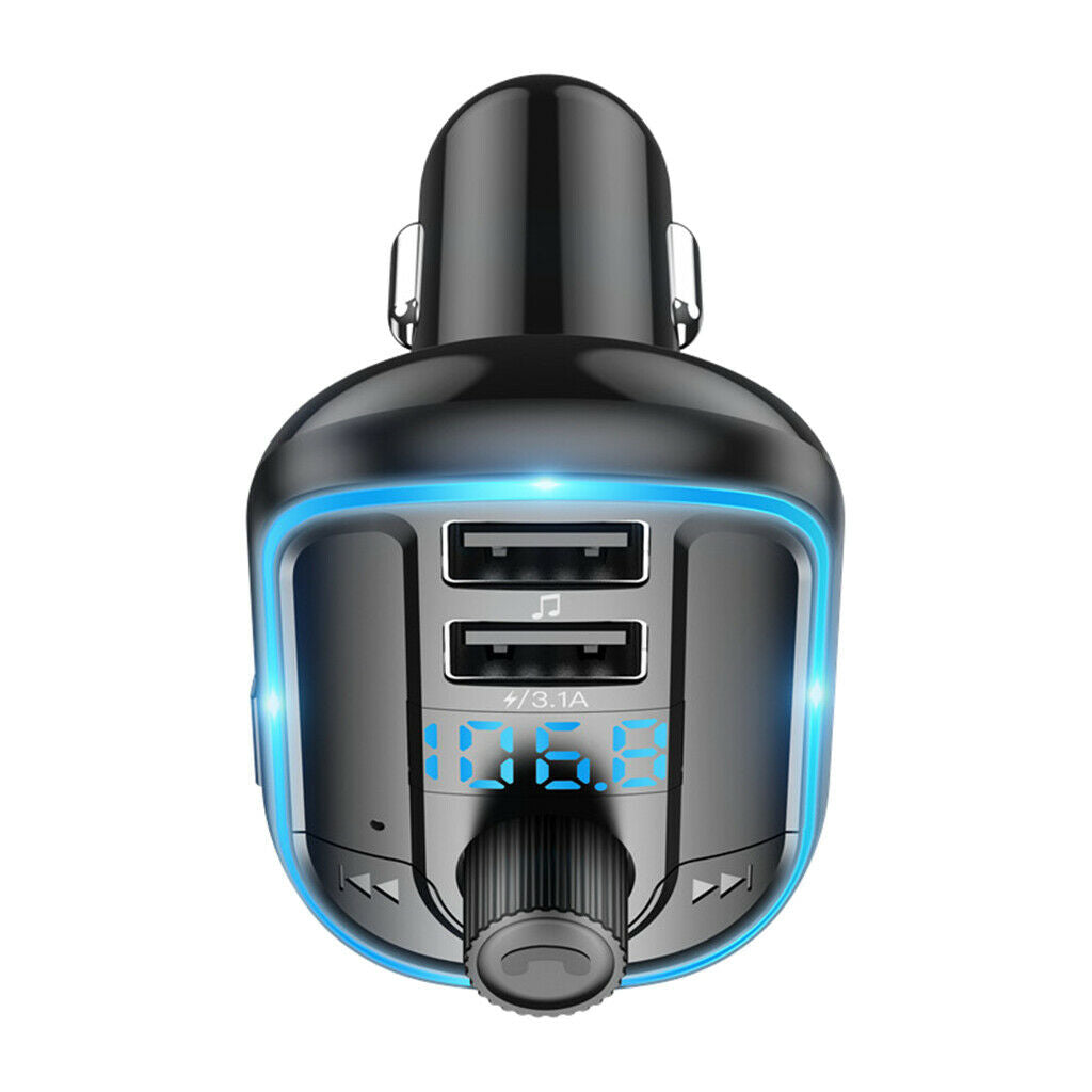 Car Bluetooth Transmitter BT5.0 Wireless Handsfree AUX Radio FM Transmission