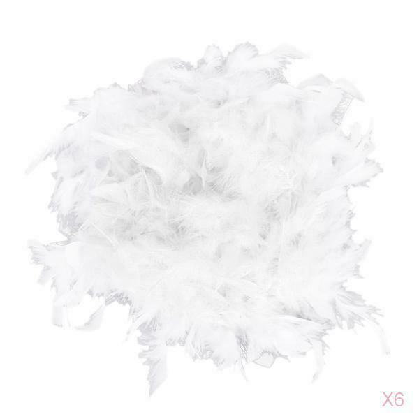 White Feather   Craft Decoration 6.6 Feet Long