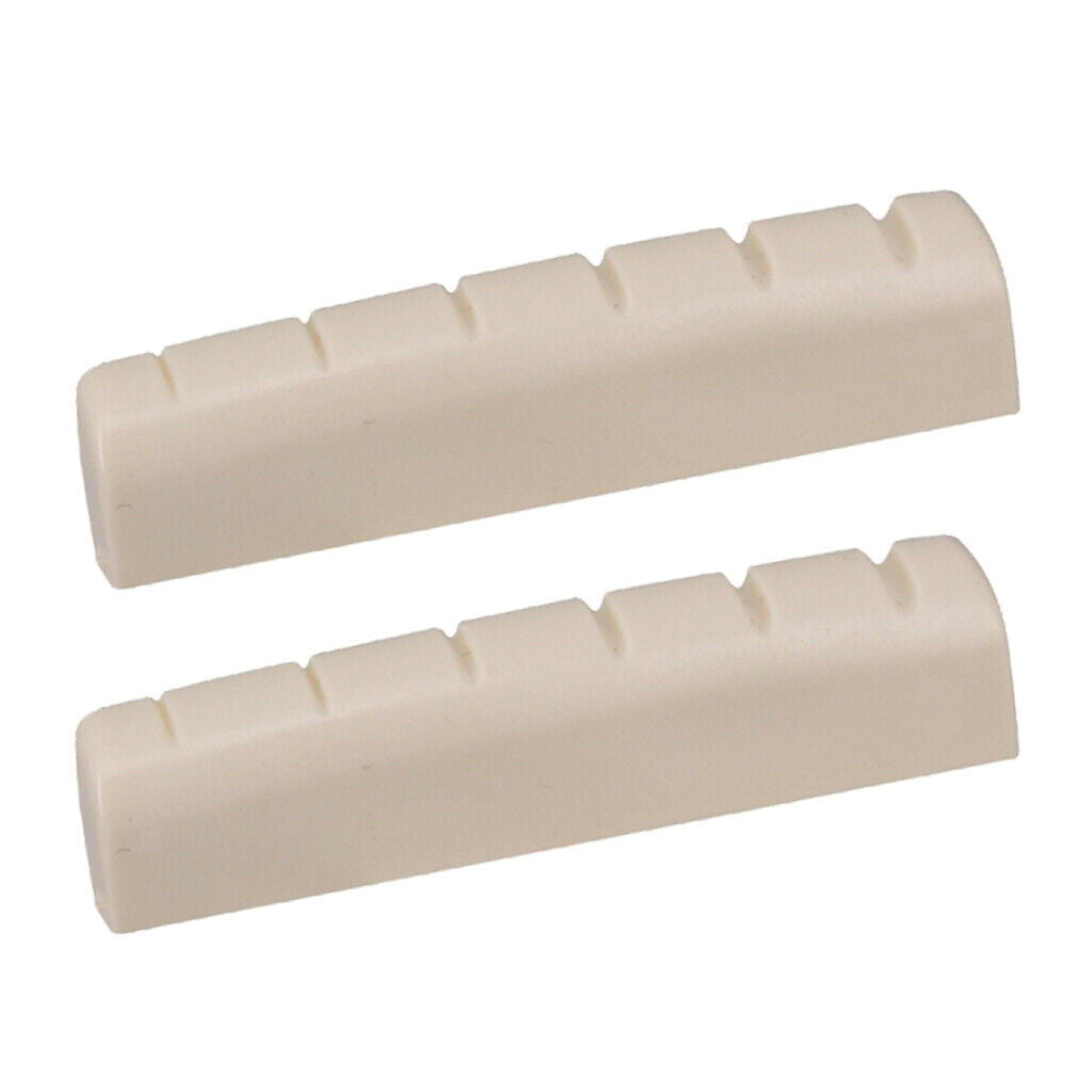 4pcs Right Handed Acoustic Guitar Nut Slotted for Folk Guitar 44x6x9.8-9mm