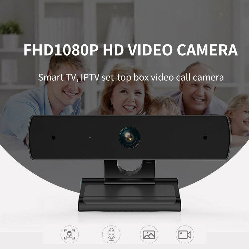 1080P HD USB Video Webcam with Microphone for Online Teaching Live Streaming