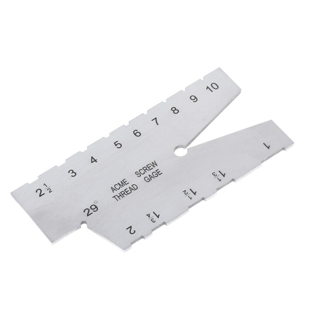 29 Degree Acme Screw Thread Gauge Gage Grinding Welding Ruler Measuring Tool