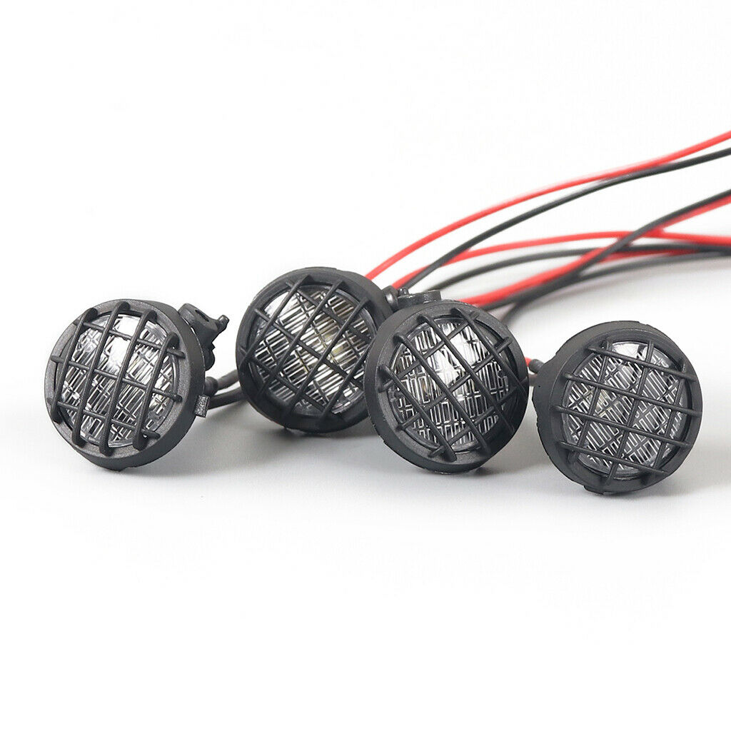 4pcs LED Lamp (Black Light) W/ Cover for 1/10 D90 Rc4wd RC Car
