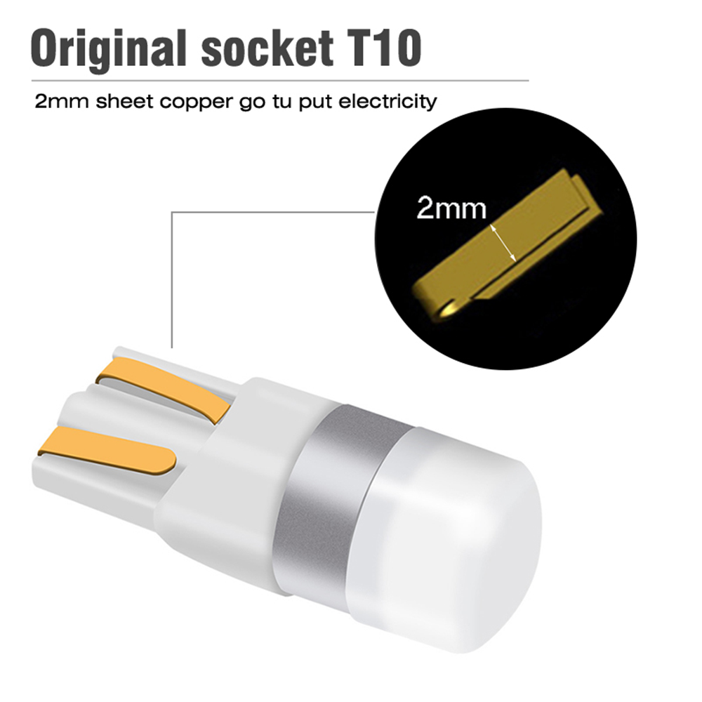 10X Canbus T10 LED Bulb W5W 3030 SMD Car Width Light Interior Reading Lamp ~~
