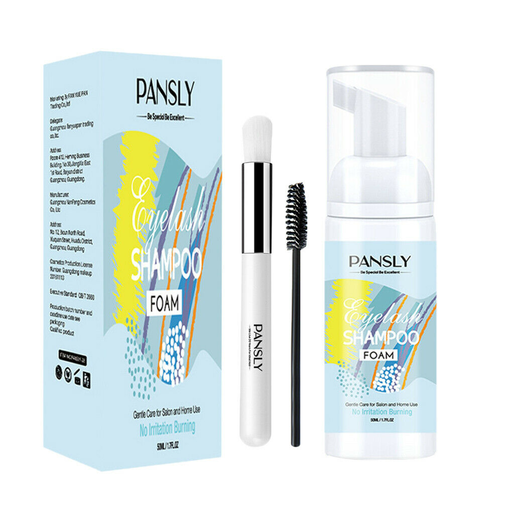 Eyelash Extension Shampoo Foaming Cleanser Gentle Formula Salon Home Use