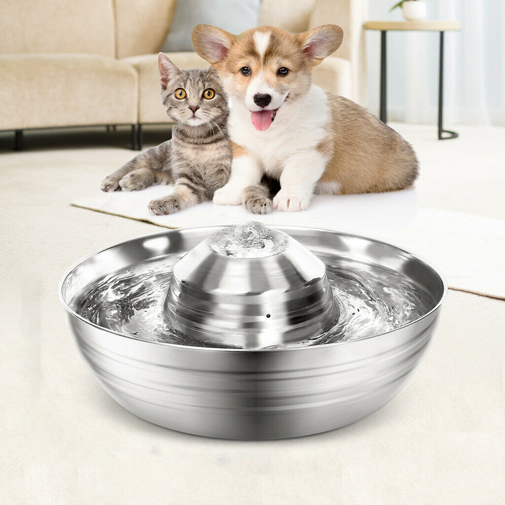 Cat Water Fountain Recycle Water Dispenser Electric Waterfall Auto Power Off