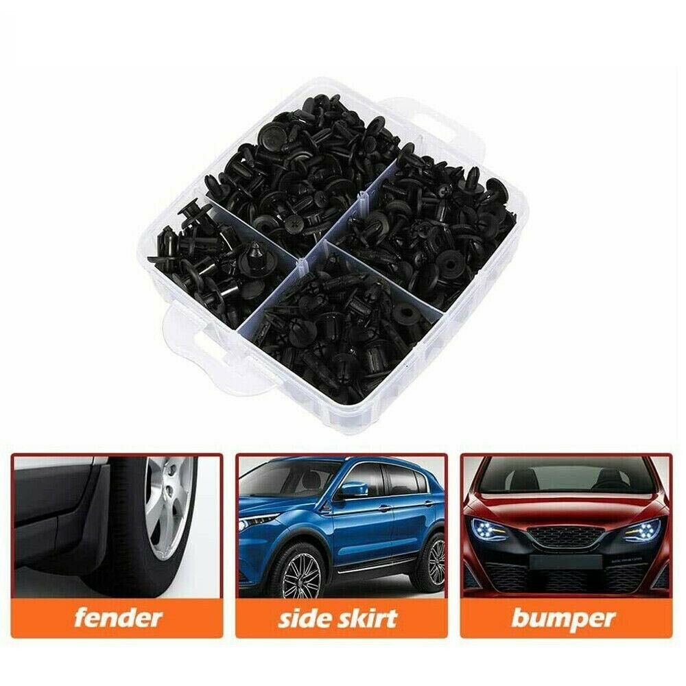 723Pcs Car Push Retainer Clips Assortment Nylon Bumper Fender Rivets Bumper Kit