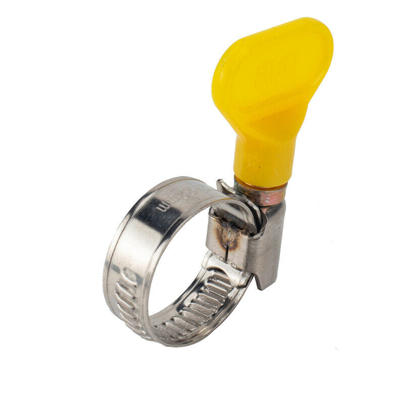 45PCS Universal Key Type Hose Pipe Clamp Stainless Steel Clips 8-32MM Adjust+Box