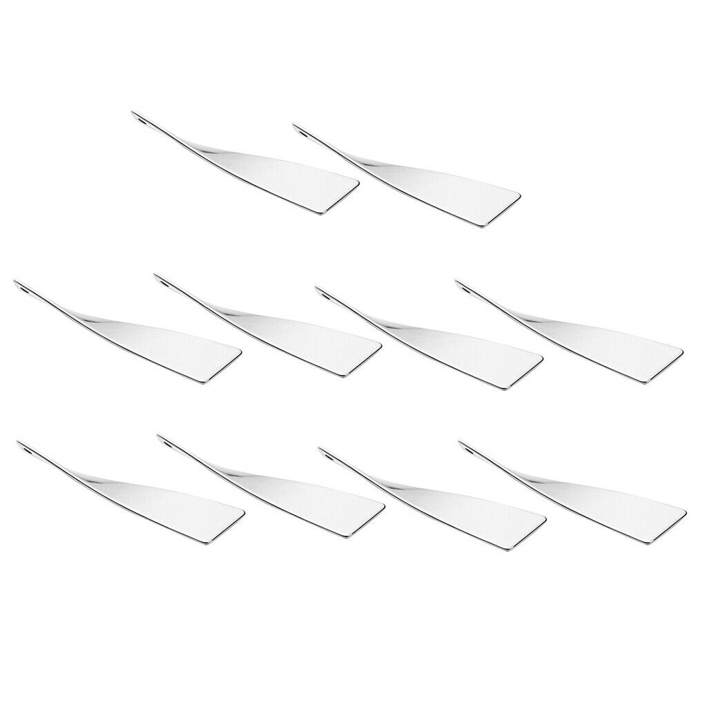 10 Pieces Stainless Steel Curved Charms Pendants For DIY Jewelry Crafts 11x41mm