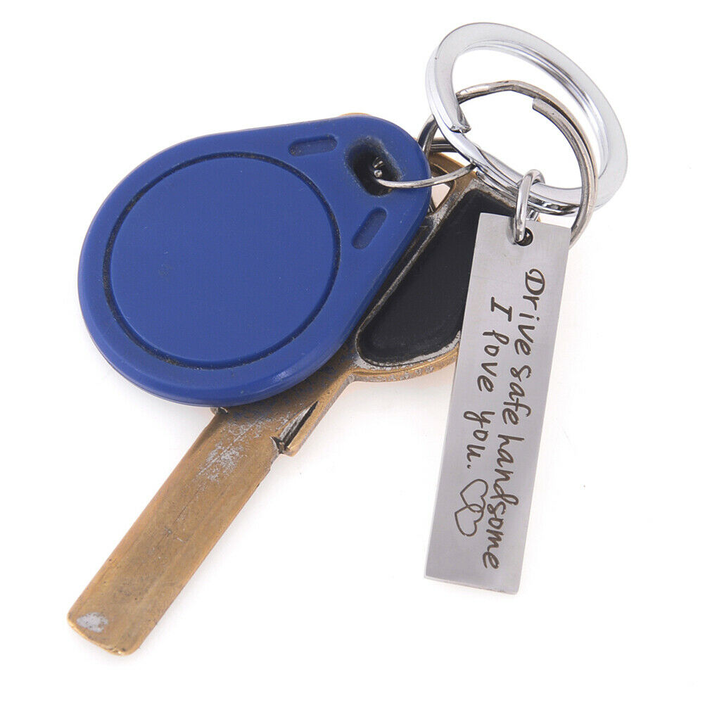 Drive Safe Keychain Boyfriend Girlfriend Keyring Dad Fathers Jewelry GiftBEL Rf