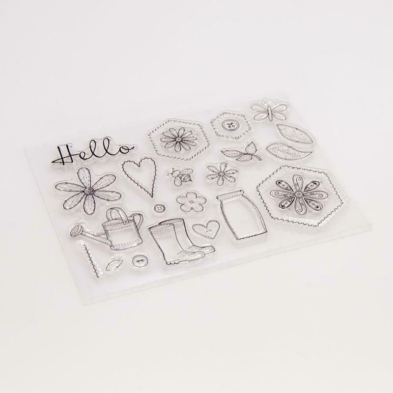 flower leaves Silicone Clear Seal Stamp DIY Scrapbooking Embossing Photo Album
