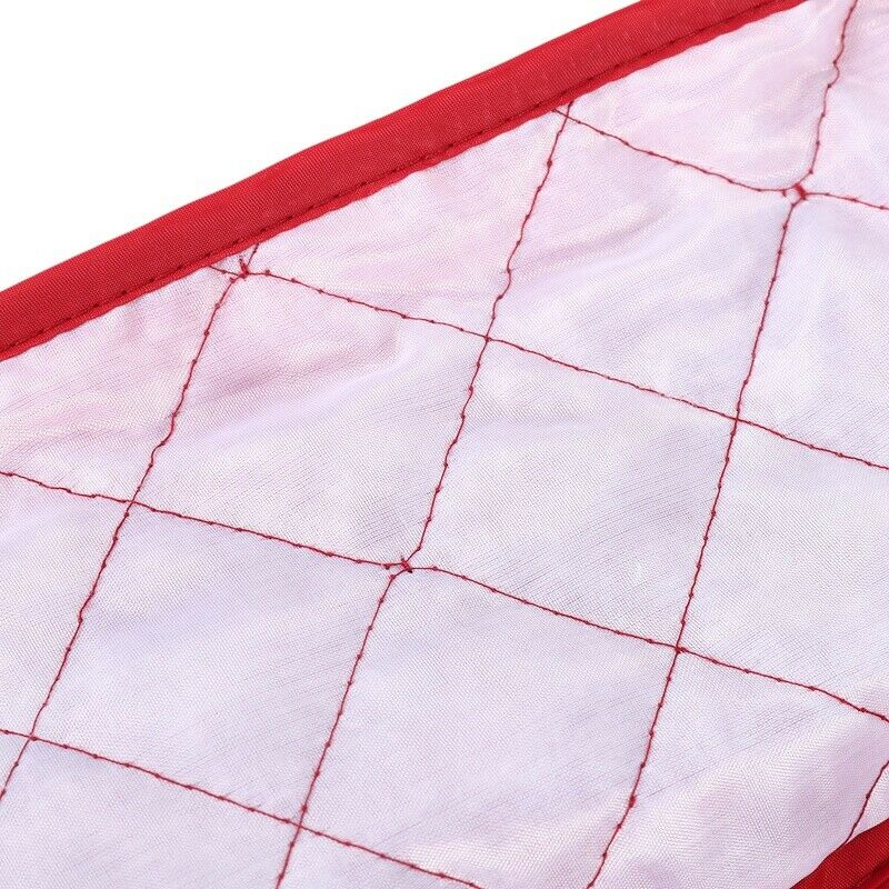Polyester Quilted Four Slice Toaster Appliance Dust-Proof Cover (Red) O2W4W4