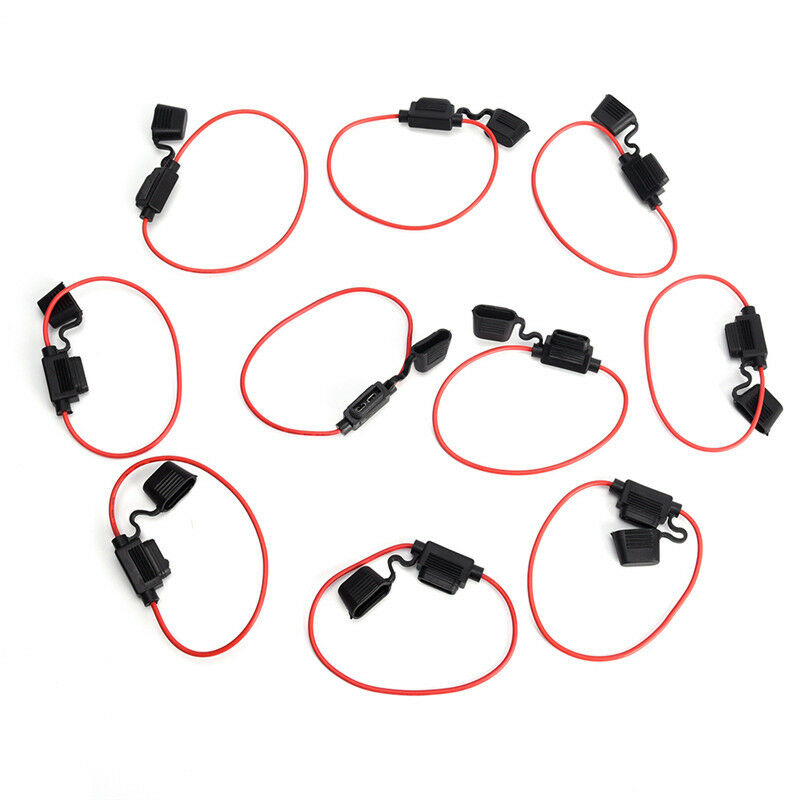 5x 30A 6V-36V Mini Waterproof Amp In Zine Stanard Blade Type Fuse Holder Auto Fx