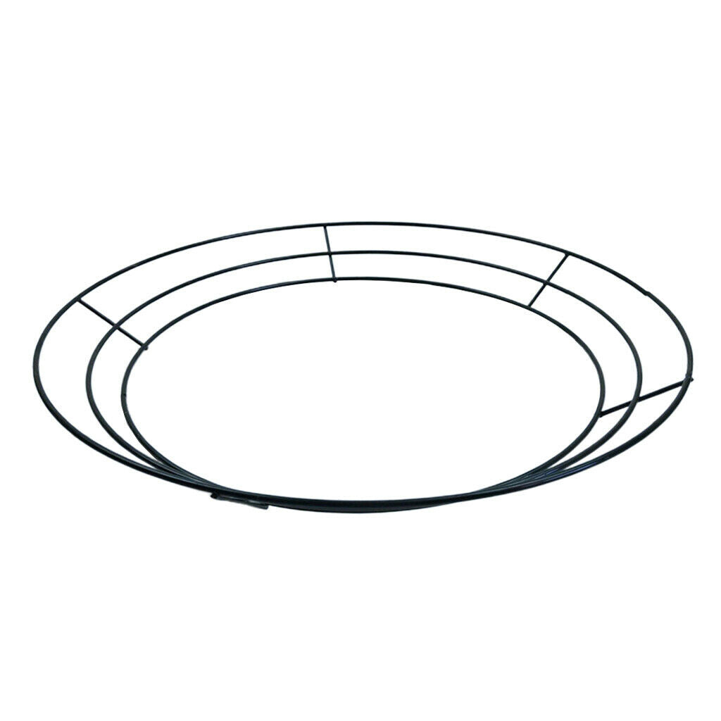 6x 10" Round Metal Wire Wreath Frame Rings for New Year Wedding Decoration