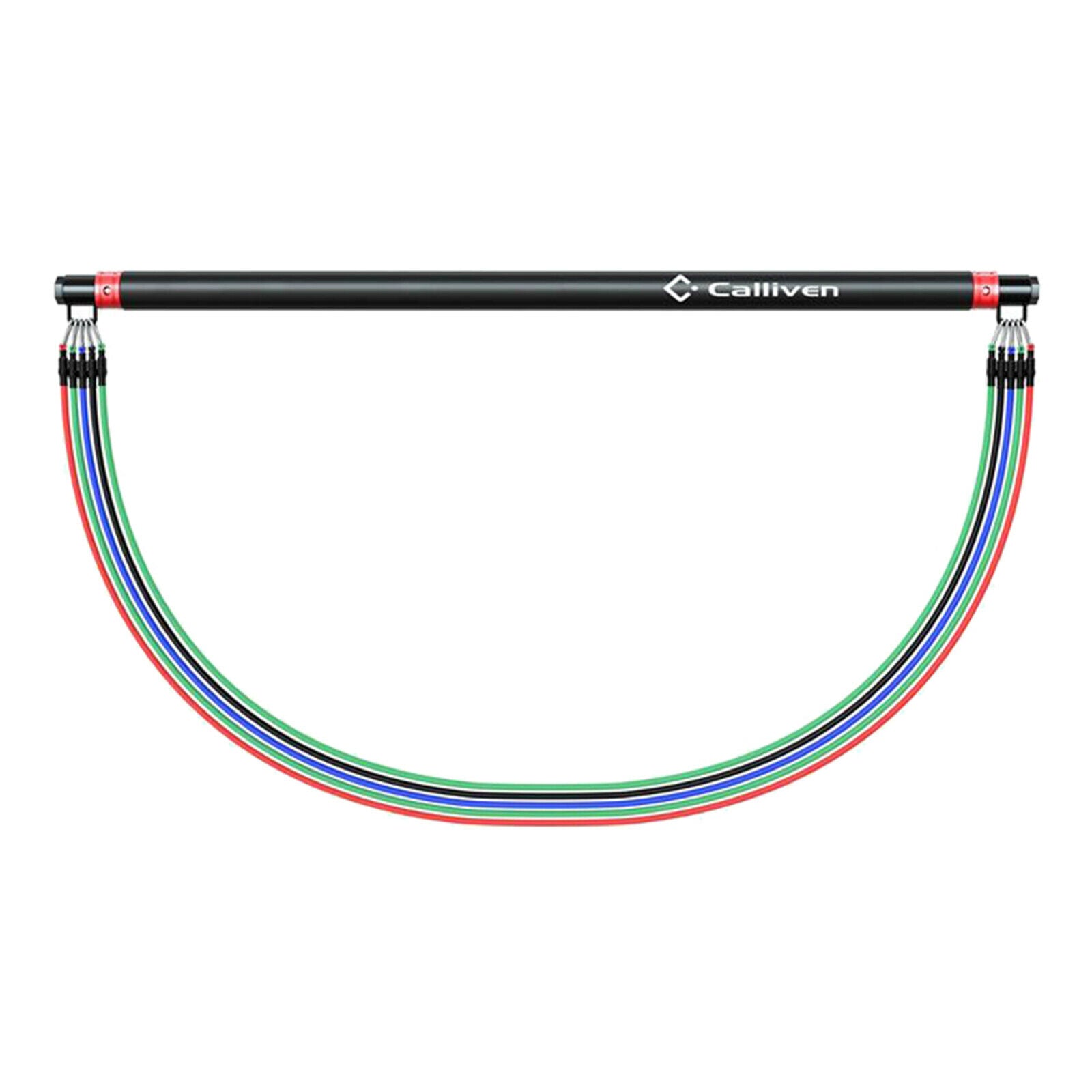 Pilates Bar Kit Adjustable Exercise Stick Resistance Band Tube Abs Trainer Toner