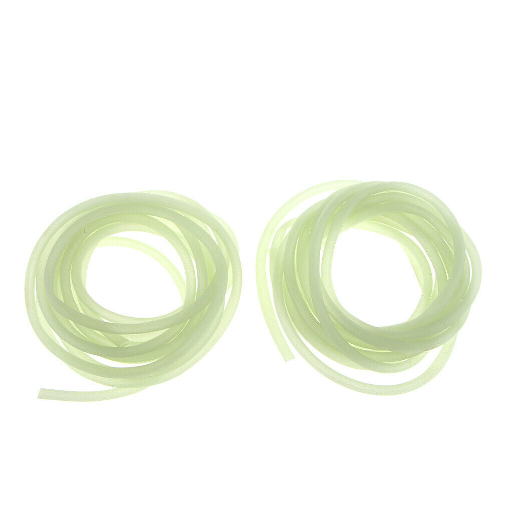2pcs Fishing Light Tube Tubing Glow In Dark Saltwater Fishing Rig Lures