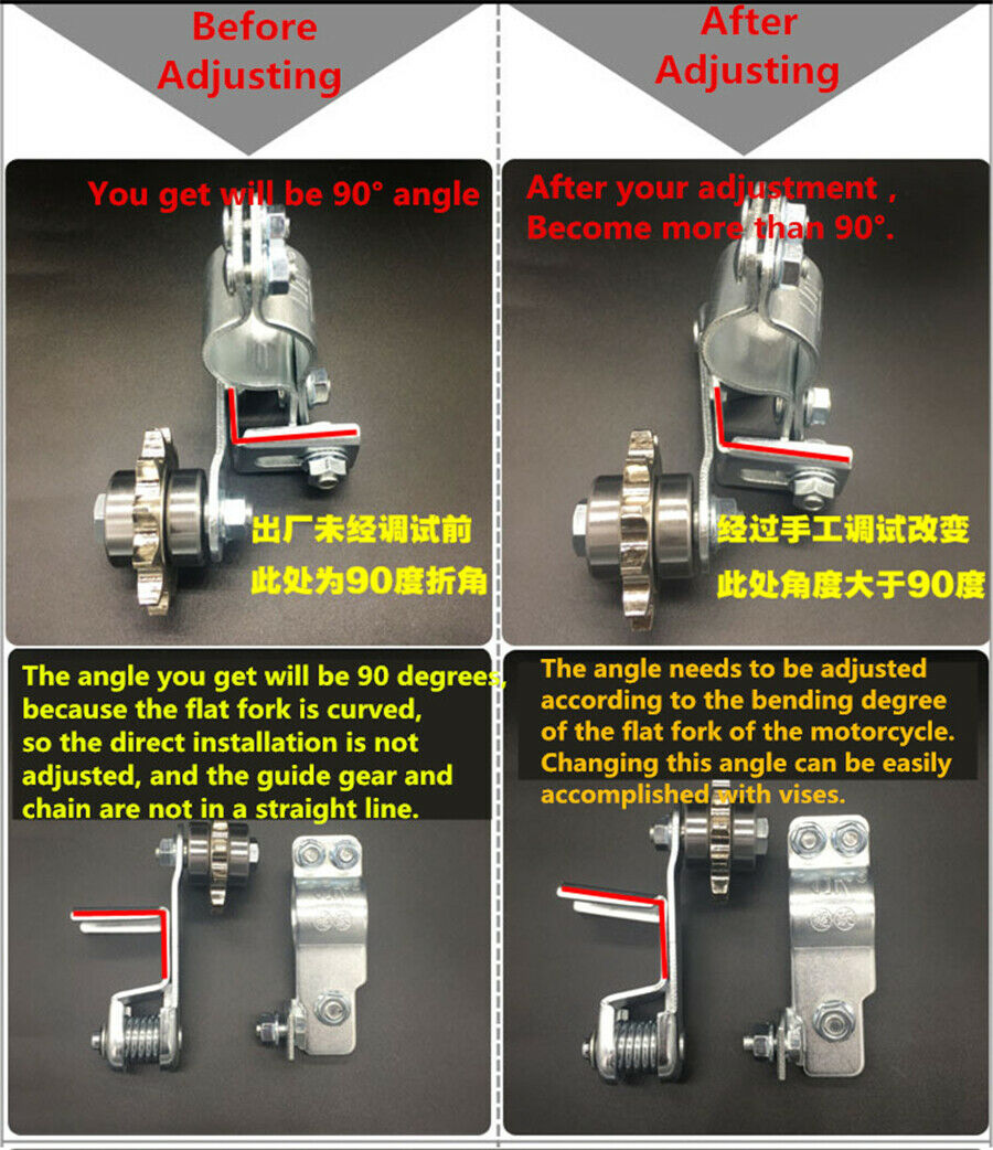 Steel Automatic Chain Tensioner Anti-skid Guide Chain For 428/428H Motorcycle