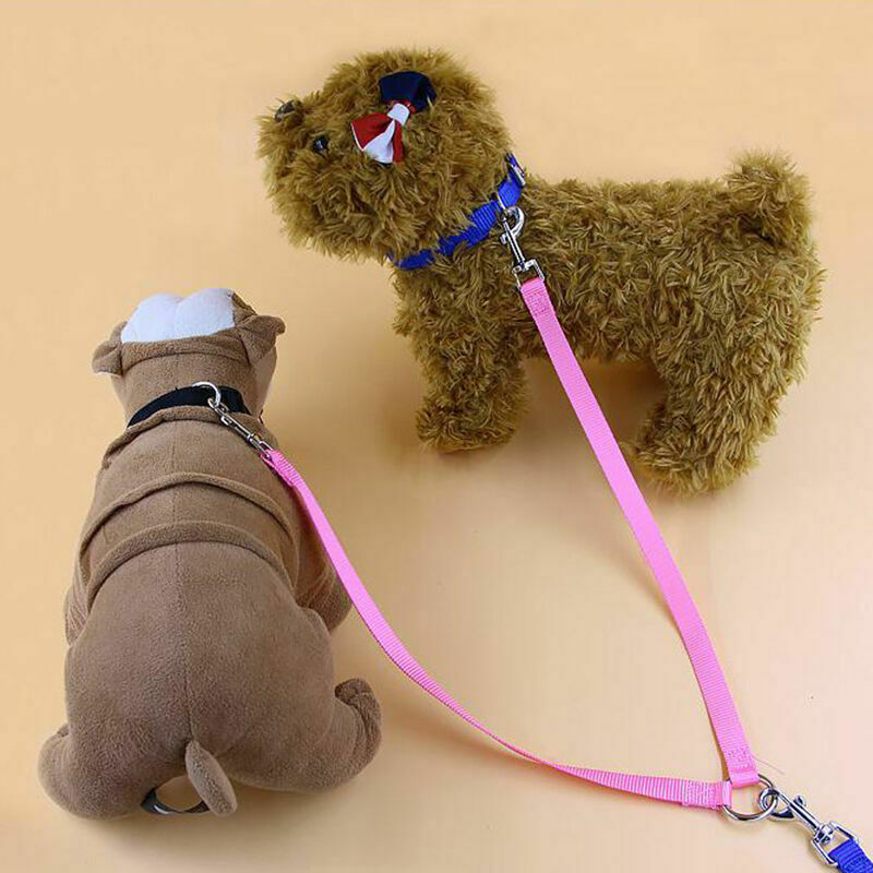 Double Ended Dog Lead For 2 Dogs 2 Way Coupler Leash Reflect T1Y5 Walking J6H3