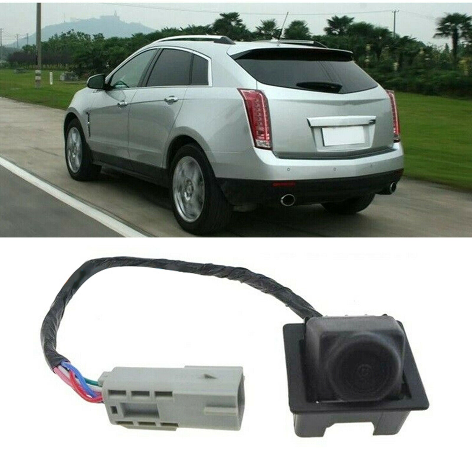 Rear View Backup Camera for Cadillac SRX 2010-2016 Wide Angle Replacement