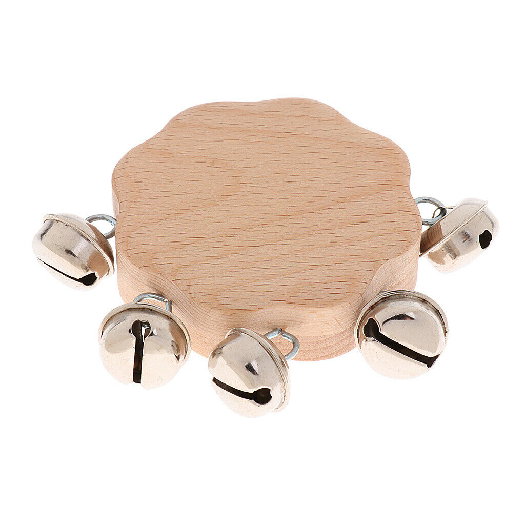 2 Pieces Wooden Baby Rattle Educational Grasping Rattle Toys