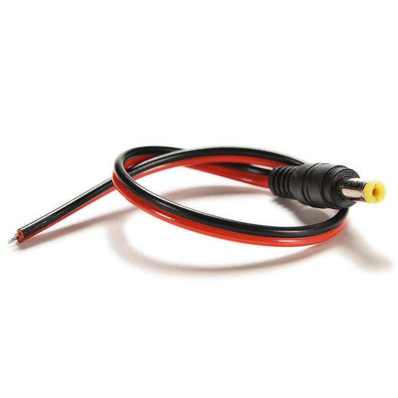 10pcs  For CCTV Security 12V DC Power Pigtail Male 5.5*2.1mm Cable Plug WireDD