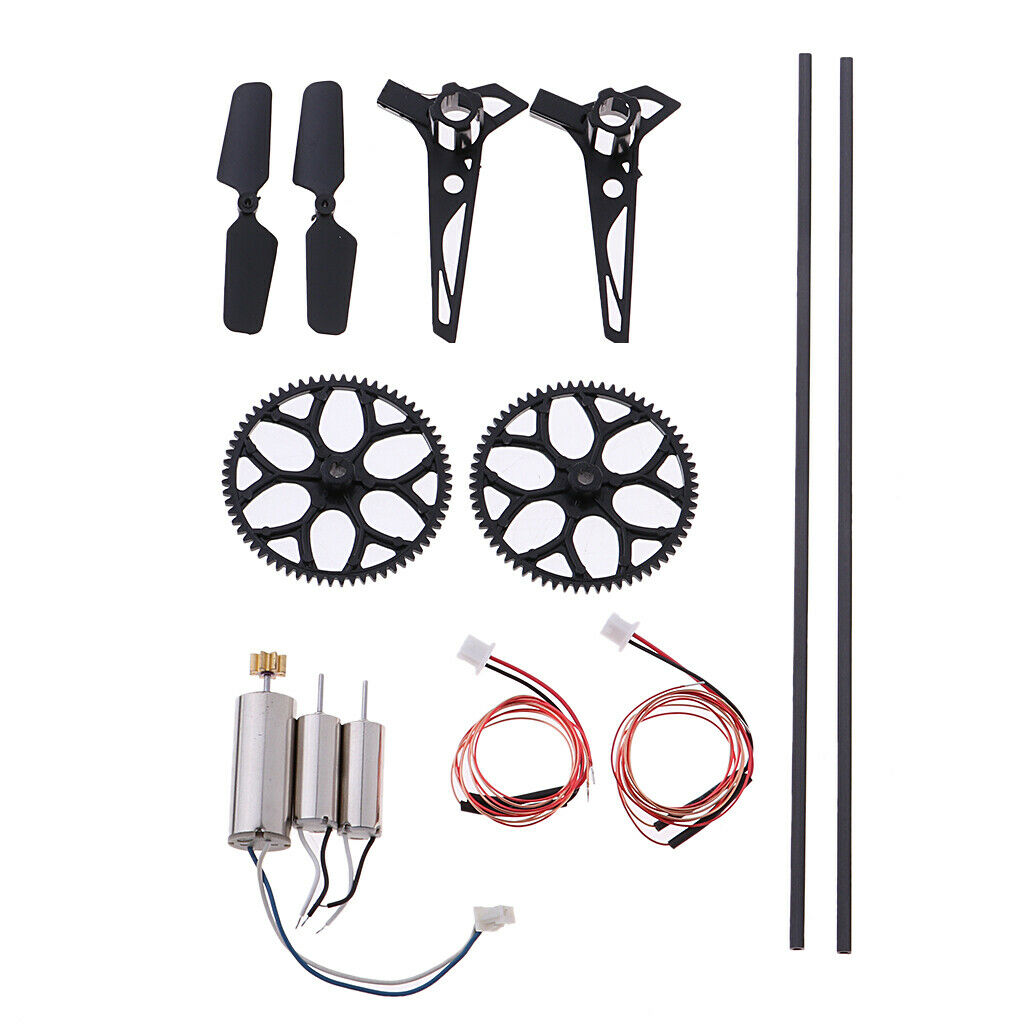 13Pcs Tail Motor  Rotors Gear Pipe Kits For XK K124 Wltoys V911 RC Toys