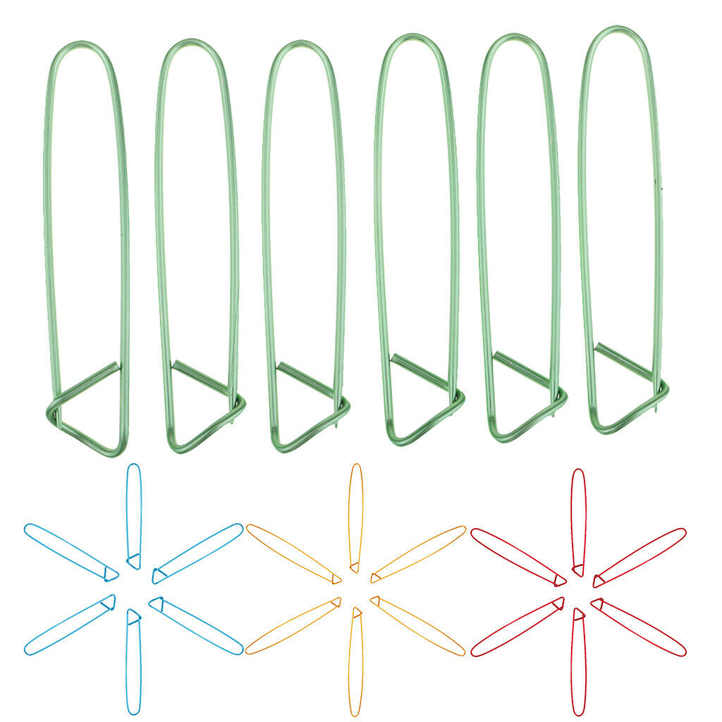 12x Locking Stitch Holder Knitting Needle Safety Clip Pins for Yarn Kilts