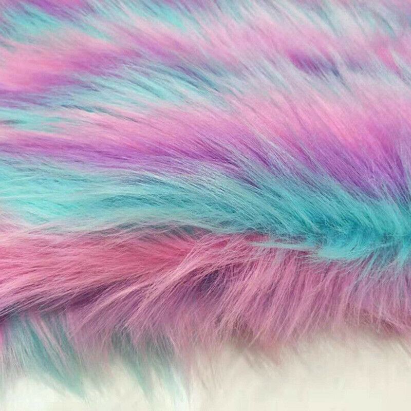40*60cm Colorful Stripe Soft Plush Fabric DIY Clothing Home Textiles Material