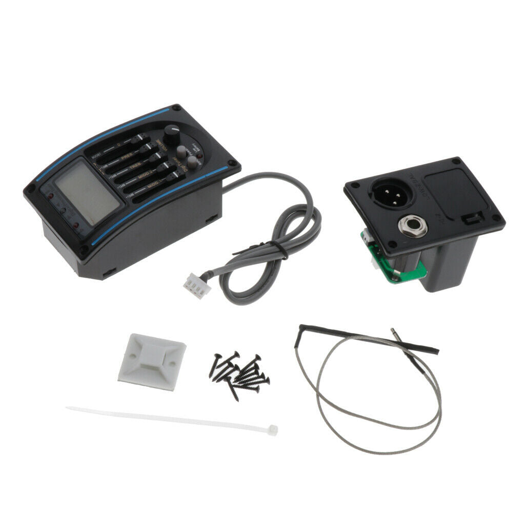 Acoustic Guitar Pickup & EQLC-5 Band Preamp Tuner Guitar DIY Accessories