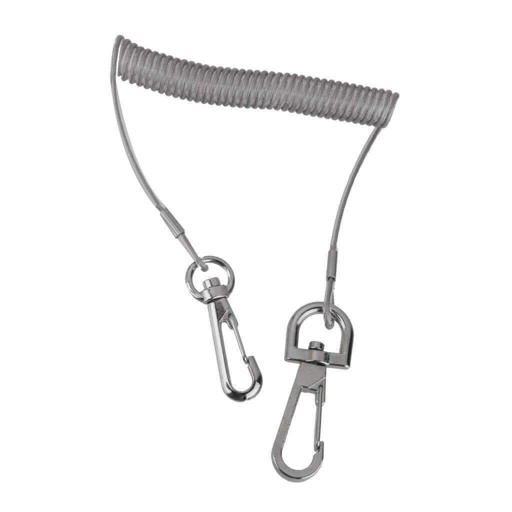 Retractable Fishing Tackle Tether With Snap Hook, Fishing, Boating Tools Safety