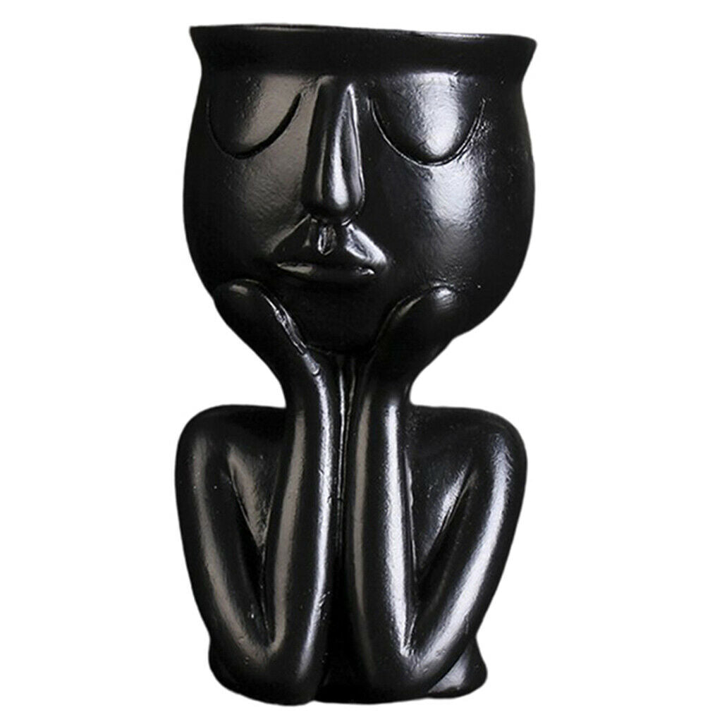 Sculpture Flower Pot Indoor Succulent Planter Container Desktop Ornaments