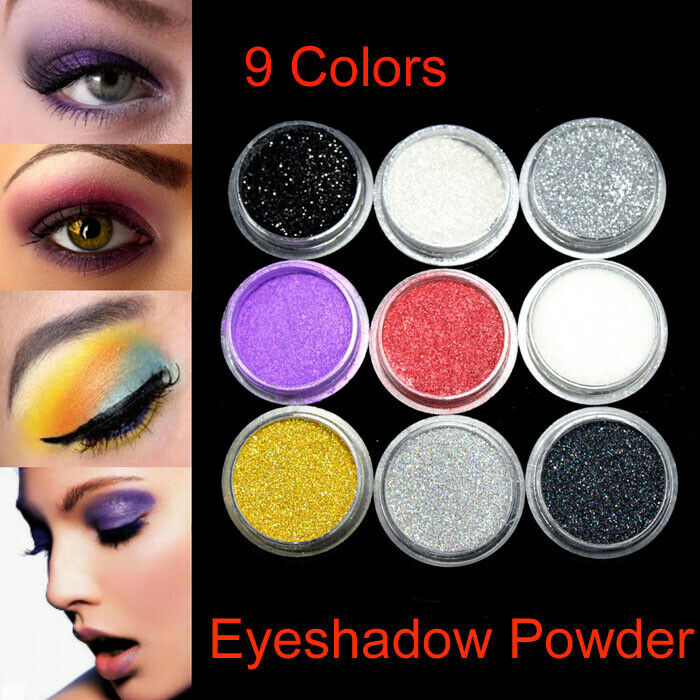 Dust Glitter Pot Nail Art Face Body Eye Shadow Craft Iridescent Cosmetic 9 Color
