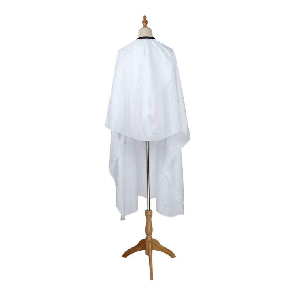 Static Free Barber Stylist Styling Cutting Coloring Shampoo Cape Gown White