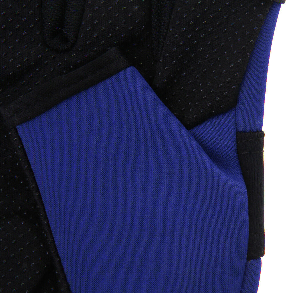 Outdoor Non Slip 2 Finger Fishing Gloves Hand Protection Waterproof Blue