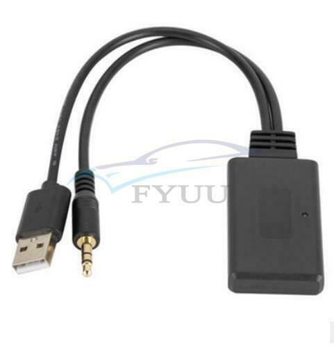1Piece 5V-12V ABS Plastic Black Car AUX Bluetooth 5.0 Audio Receiver Cable Parts