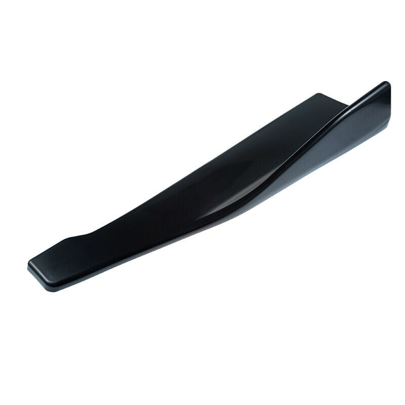 2x Gloss Black Car Bumper Spoiler Rear Lower Lip Splitter Diffuser Universal