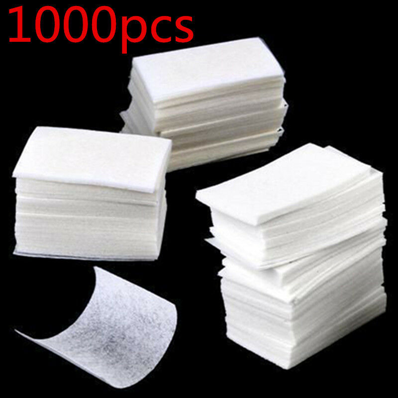 1000X Acrylic UV Gel Tips Cotton Nail Polish Remover Cleaner Wipes Lint Free HS