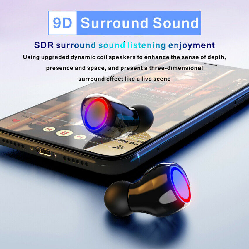 Bluetooth 5.0 TWS Earphone Headset Earbuds Earphones Wireless Headphones Stereo
