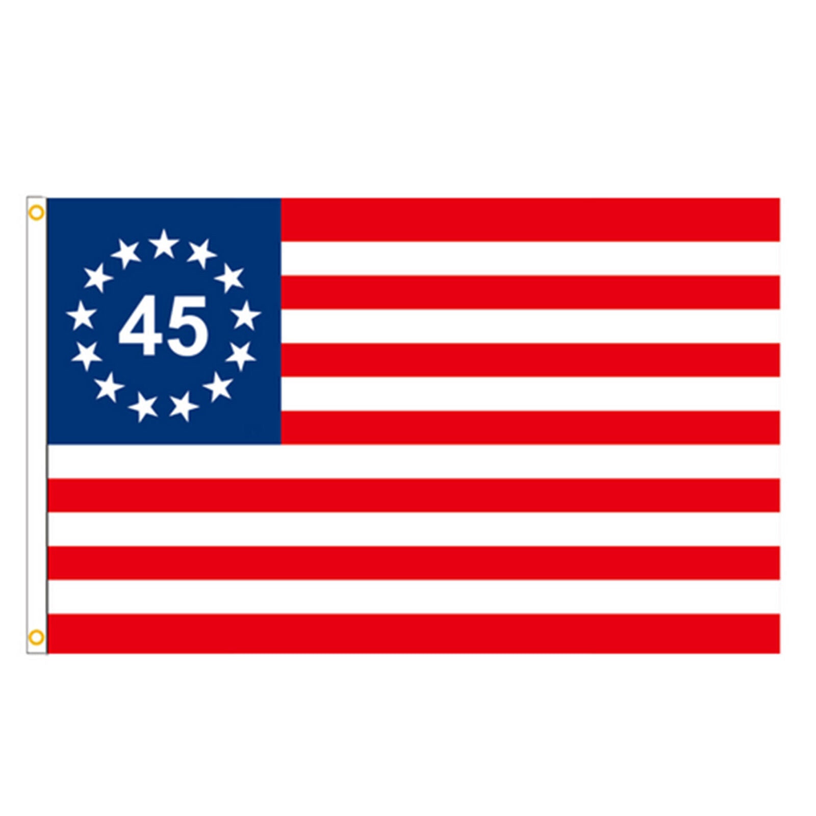 Trump 45 Betsy Ross Historical American President 100D Flag 3x5 FT