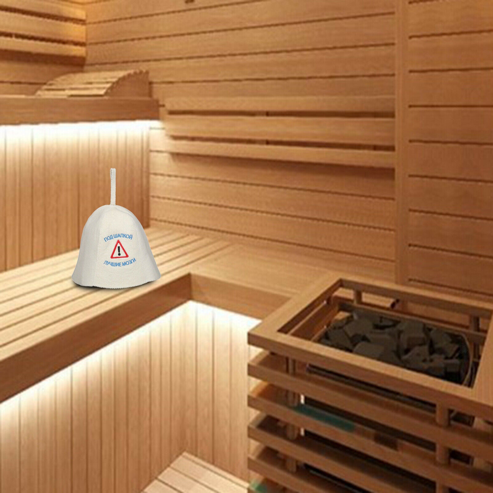 Embroidered Sauna Hat Anti Heat Heat Protection Steam Room Sauna Accessories