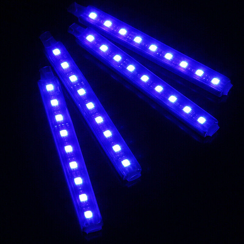 36 LED Car Auto Interior Neon Atmosphere Strip Light Remote Control 4PCS