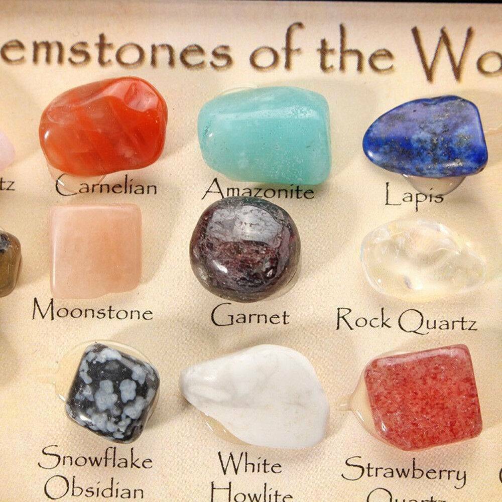 15X/Set Chakra Stones Natural Stone Polished Reiki Healing Crystal Gemstones