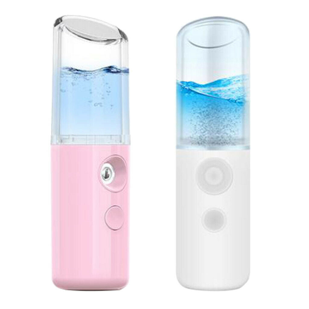 2Pcs USB Nano Hydration Facial Moisturizing Sprayer Skin Care Instrument