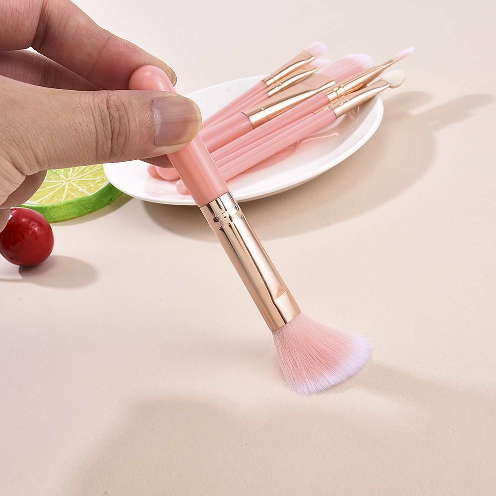 7Pcs Makeup Brushes Kit Powder Foundation Eyeshadow Eyeliner Lip Brush Set UK