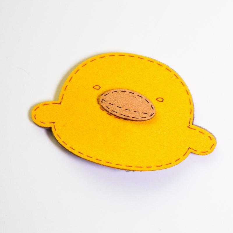 Cute Hair Side Clip Cartoon Yellow Duck Spring Summer Hairpin for Toddler Girls