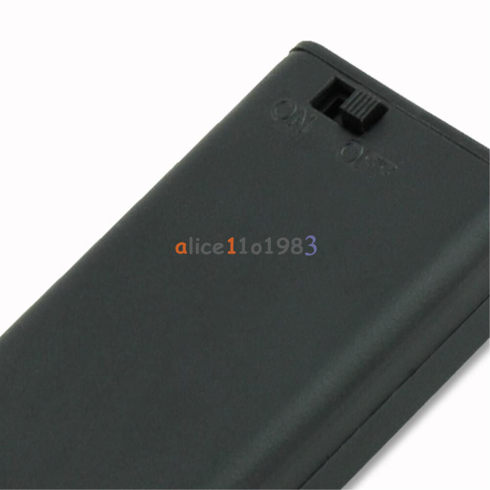 2 AA 2A Battery Holder Box Case with ON/OFF Switch and Cover for 2AA battery