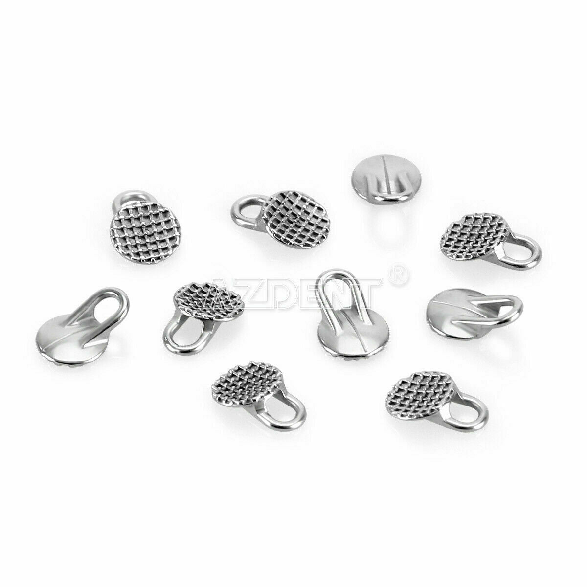 20X Dental Orthodontic Consumables Round Bondable Traction Hook Lingual Button