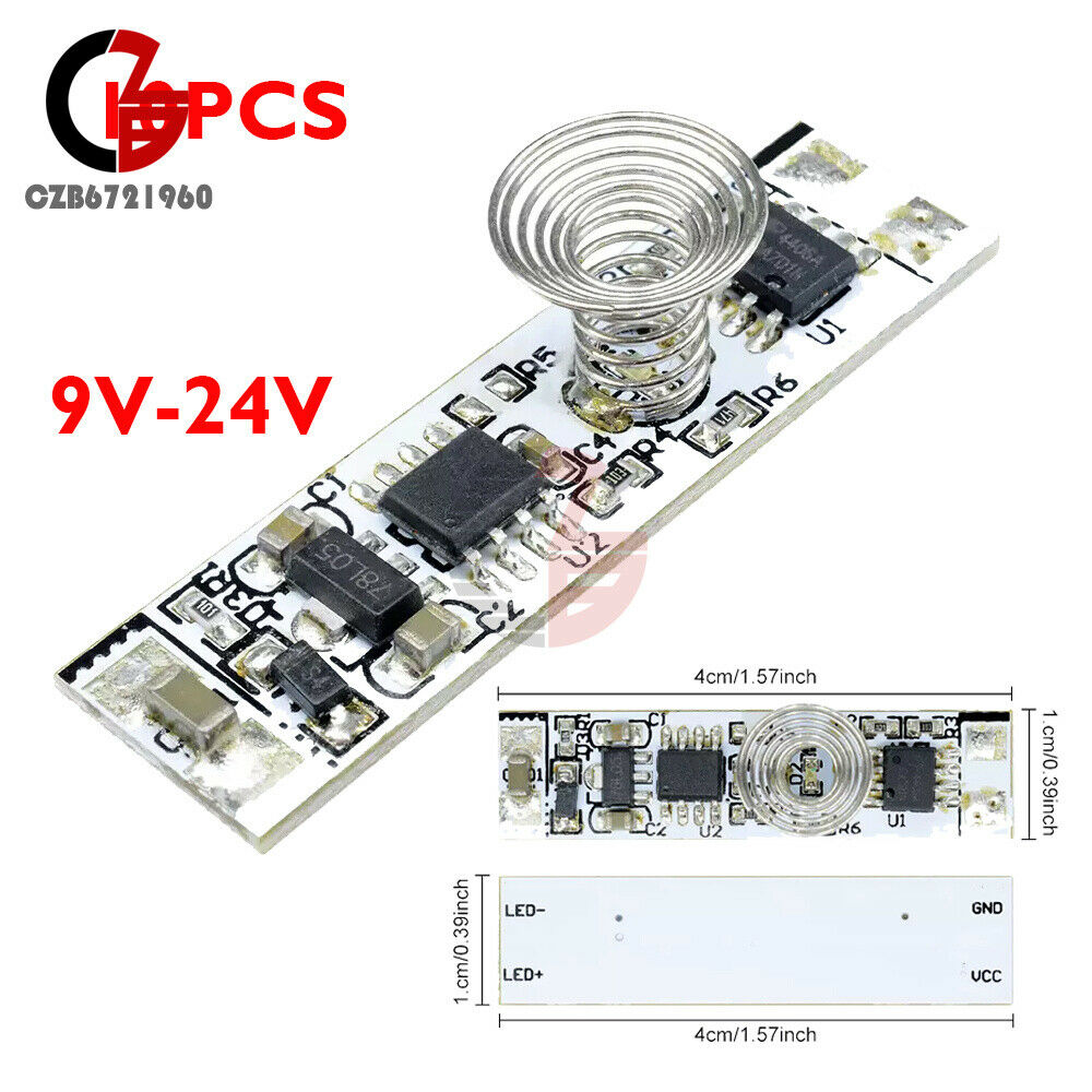 10PCS 9V-24V 30W Touch Switch Capacitive Touch Sensor Module LED Dimming Control